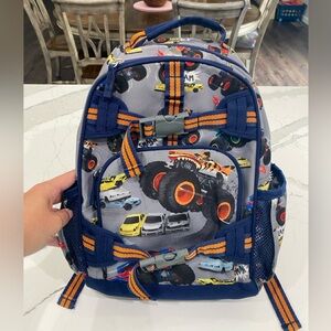 Pottery Barn Mackenzie Hot Wheels Monster Trucks Backpack